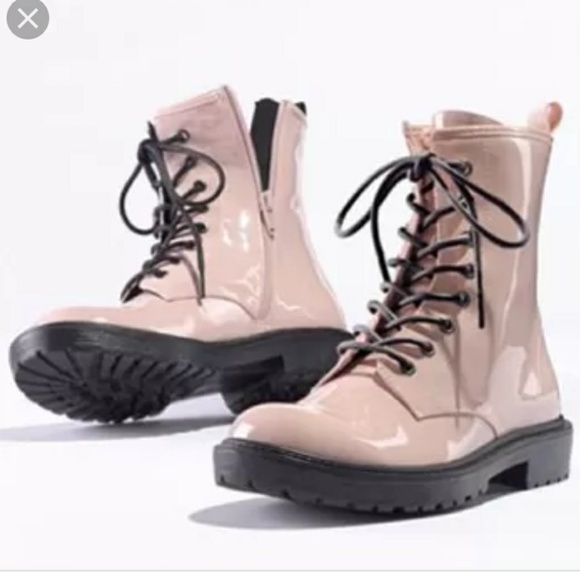 princess vera wang Shoes - Princess Vera Wang Vegan Pink Combat Boots